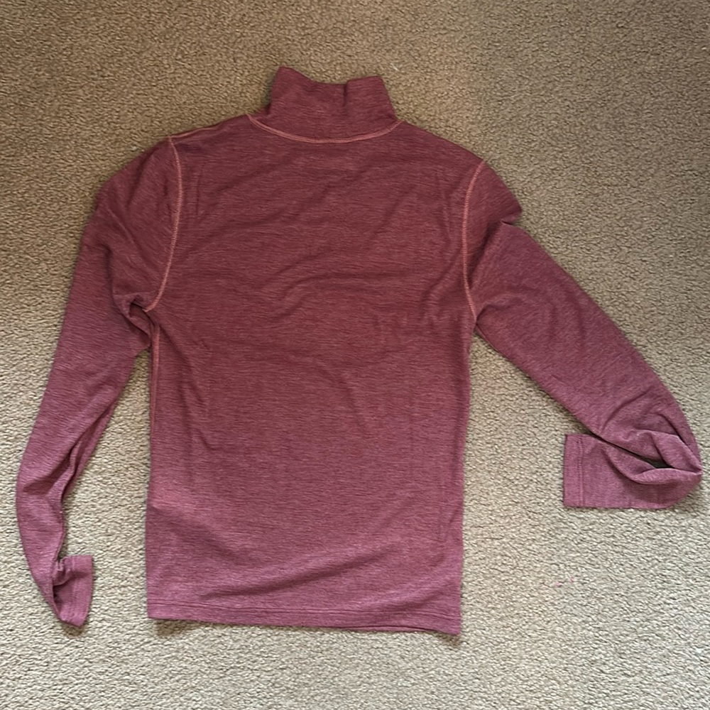 semi sheer mockneck tee